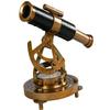 13.97 Cm Brass Telescope with Compass Base Nautical Steampunk Desk Decor Table Decorative