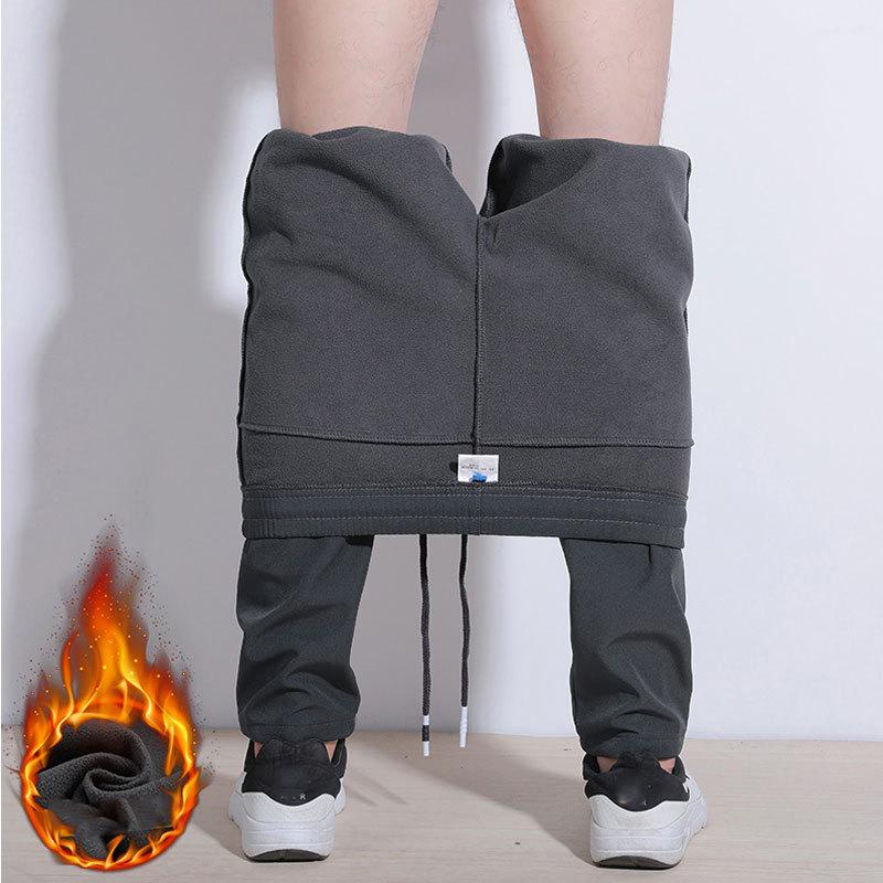 Women's Velvet-Lined Stretchy Windproof Pants | Active Comfort with Zip Pocket Detail