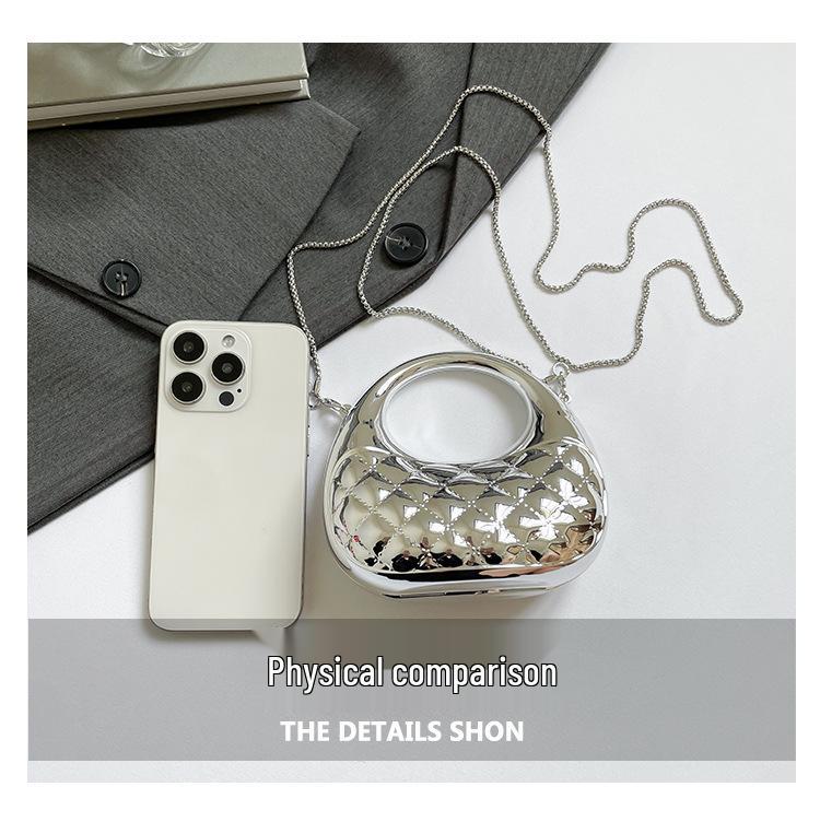 Мини-акриловая сумка-полумесяц класса люкс - Нишевая мода, кошелек для помады и монет через плечо