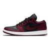 Air Jordan 1 Low SE Dark Beetroot Женские кроссовки красные черные белые DB6491-600