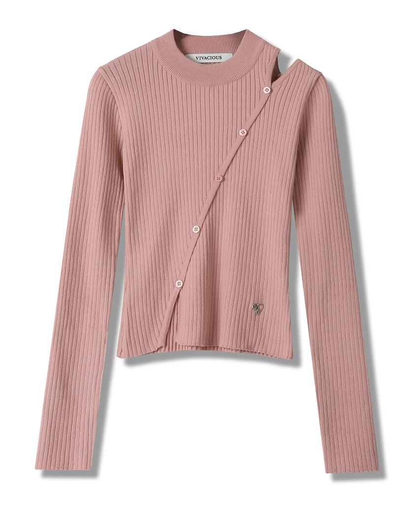 VIVACIOUS Esme Hole Button Knit - 5Col