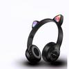 Беспроводные Bluetooth-наушники с кошачьими ушками P47M с разноцветной подсветкой