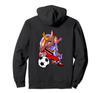 Brown Skin Unicorn Soccer Player Trinidad and Tobago Soccer Fan Trinidadian Flag Hoodie