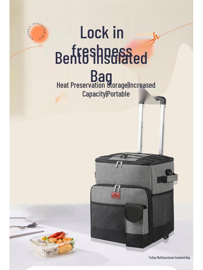 2021 Большая термосумка на колесах для пикника и доставки еды