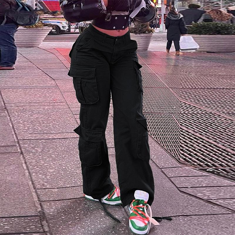 Высокая талия Модный уличный стиль Женские джинсы Повседневные брюки Трендовая рабочая одежда Длинные брюки Удобный крой Джинсовые брюки