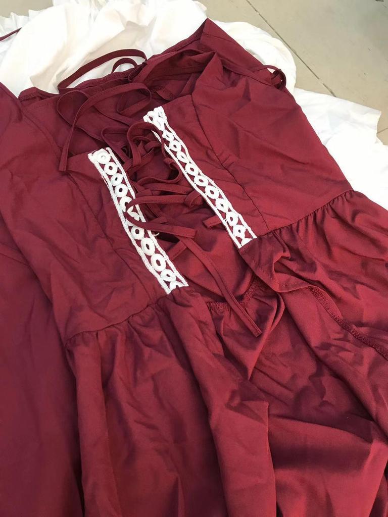 Medieval Renaissance Princess Dress with Binding Waist - Vintage Halloween Costume