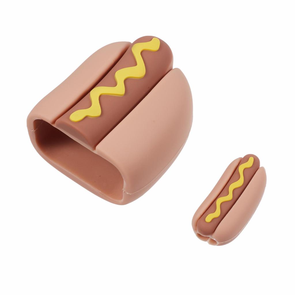 2Pcs/Set Ham Protective Sleeve for Apple iPhone 18/20W Charger Cover + Data Cable Saver Silicone Case