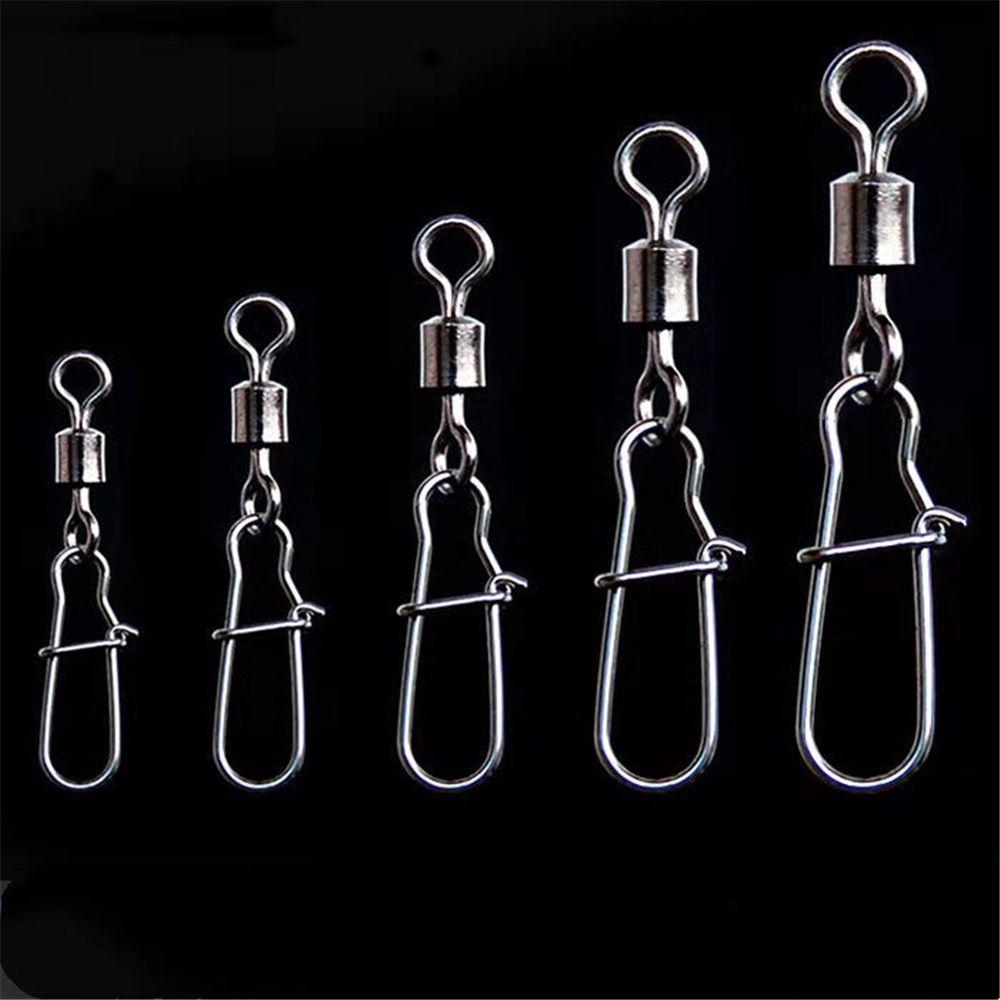 Pin Bearing Fishing Connector Swivel Connector Swivels Interlock Pin Snap Fishing Rolling Connector