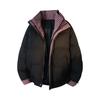 Men Faux Layered Thick Warm Winter Cotton Jacket Loose Trendy
