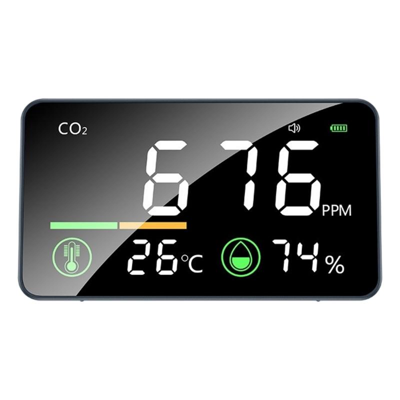 Высокоточный CO2-метр, тестер температуры, влажности и CO2 3-в-1, детекторы углекислого газа, портативное устройство для помещений
