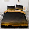 Sky Duvet Cover Set Space Night Time Universe Stars Nebulas Moon Decorative Bedding Set King Twin Size Polyester Comforter Cover