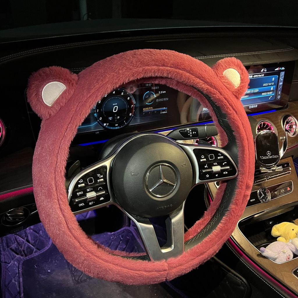 38 см Sanrio Короткий Плюш Универсальная Накидка на Руль Женская Милая Персональная Нескользящая Удобная Теплая Ручка