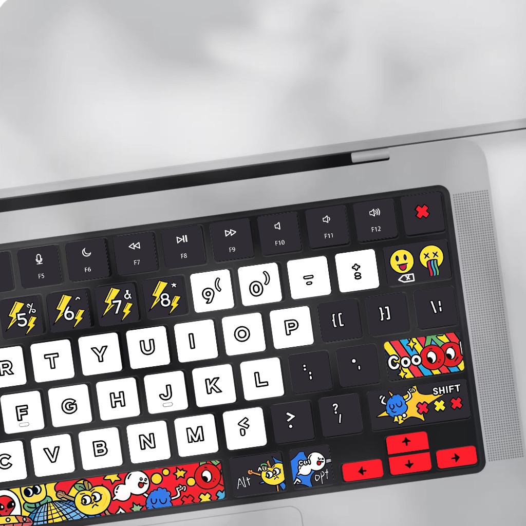 For Macbook Air/Pro M1 M2 M3 M4 M5 /Coloful Printing Micro Matte Soft Paper Keyboard Film/ Anti-scratch Derocation Keyboard Protetcor Film