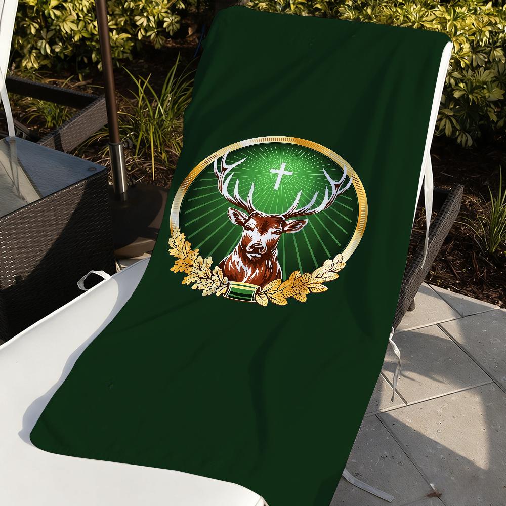 Бренд J-Jagermeister-S Ликер-дижестив Полотенце Спортивное Быстросохнущее Туристическое Снаряжение для Кемпинга Песозащитное Мягкое Легкое Большое Пляжное Полотенце