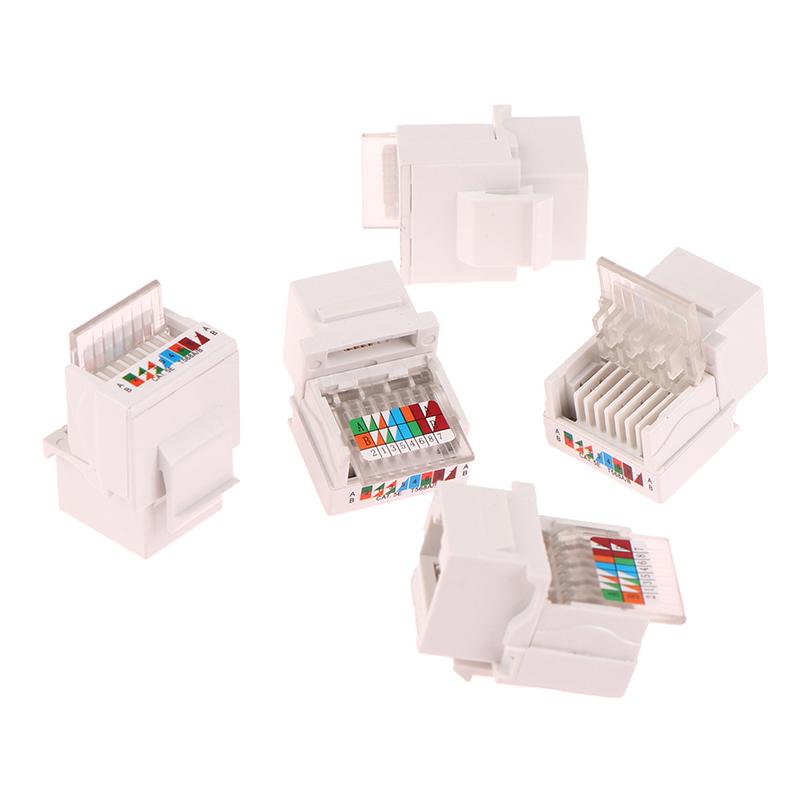 5 шт. разъем Rj45 информационный разъем компьютерный выход кабель адаптер гнездо