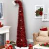 Christmas Tree 4.92 Ft Retractable Spiral Realistic Tabletop Ornament Mini Christmas Tree for Carnival Party Apartment Mothers