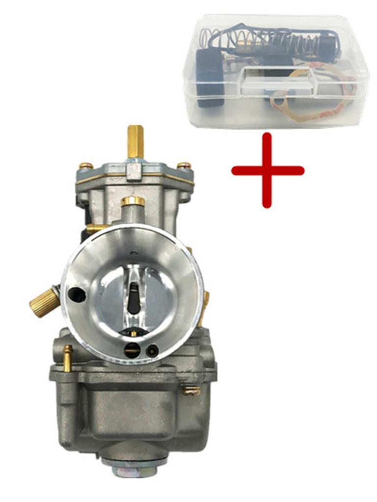 28мм Карбюратор с плоским дросселем+Инструмент для ремонта для мотоцикла, скутера, квадроцикла 80cc-350cc