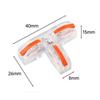 Universal Compact T-Type Push-in Fast Wire Connector Distribution Terminal Block Led Light Electrical Home Splitter Connectors