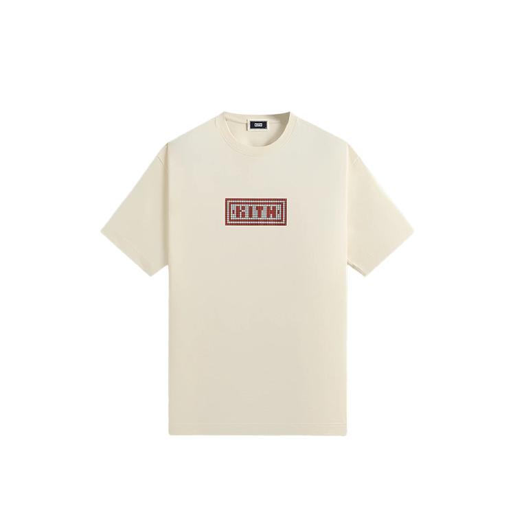 Kith Blossom Logo Tee Sandrift Men Tops White KHM033594-104