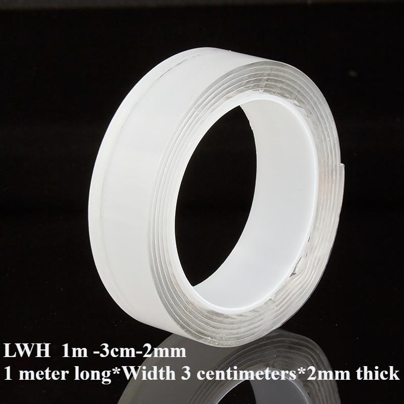 1/3/5M Double Sided Adhesive Tape Strong Transparent Nano Double Sided Sticky Tape Waterproof Reusable Wall Sticker Super Strong