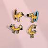Cartoon Character Charming Alloy Brooch For Stylish Winter Fashion Accessories