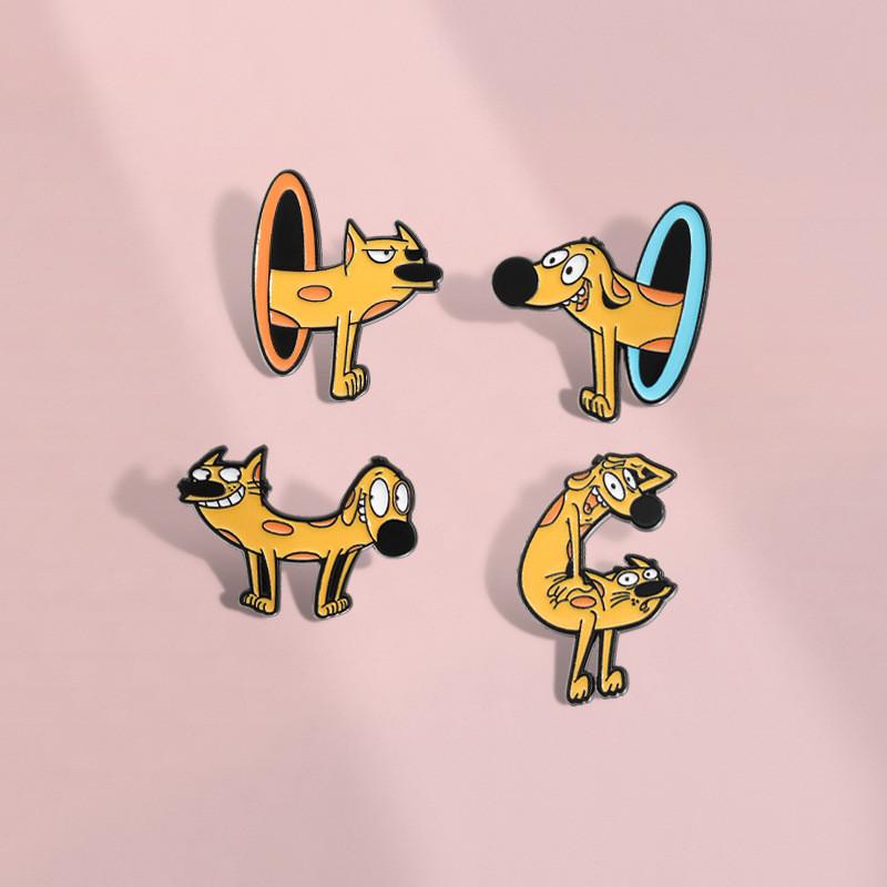 Cartoon Character Charming Alloy Brooch For Stylish Winter Fashion Accessories