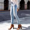 Женские обтягивающие джинсы Yousheng с высокой талией, рваные потертые джинсовые брюки, эластичные леггинсы, джинсовые брюки