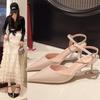 Eilyken New Design High Heels Woman Pumps Buckle Strap Mules Slippers Sexy Pointed Toe Wedding Banquet Female Shoes