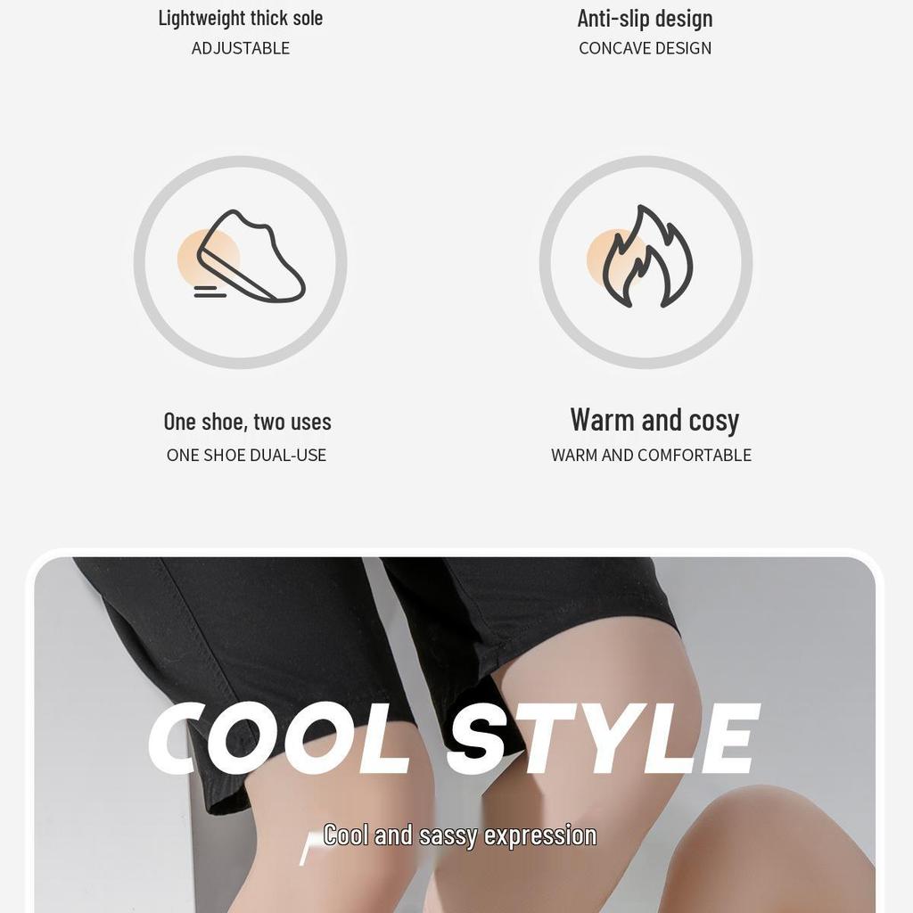 Нескользящие водонепроницаемые хлопковые тапочки Lidani для медсестер и врачей - Унисекс, зимние домашние туфли