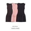 Kaslead New Arrival Women's Clothing Fashion Style with Belt Silm Sleeveless Dress 3641314