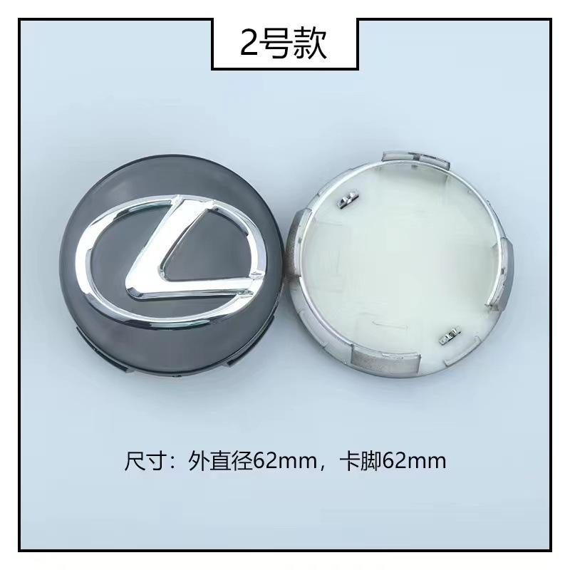 UKXU2 4pcs 62mm Wheel Hub Center Caps For Lexus Badge Cover Hubcaps for NX200T ES200 ES350 IS300 RX240 GS450h LS500h Car Accessories