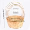 Large Capacity Fruit Storage Bin Handmade Bamboo Flower Basket High Quality Storage Basket
