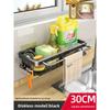 Aluminum Alloy Wall Mount Dishcloth Storage Rack With Removable Drip Tray For Kitchen Organization