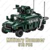 2024 Modern Military BOXER XM808 Armor Vehicle DANA M2 BTR-4 Infantry Fighting Car Model Building Blocks Sets Doll Brick Kid Toy