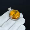 Honey Topaz Pendant, 925 Sterling Silver Pendant, Octagon Handmade Pendant, Antique Pendant, Honey Topaz Gemstone Pendant, Gift For Wife