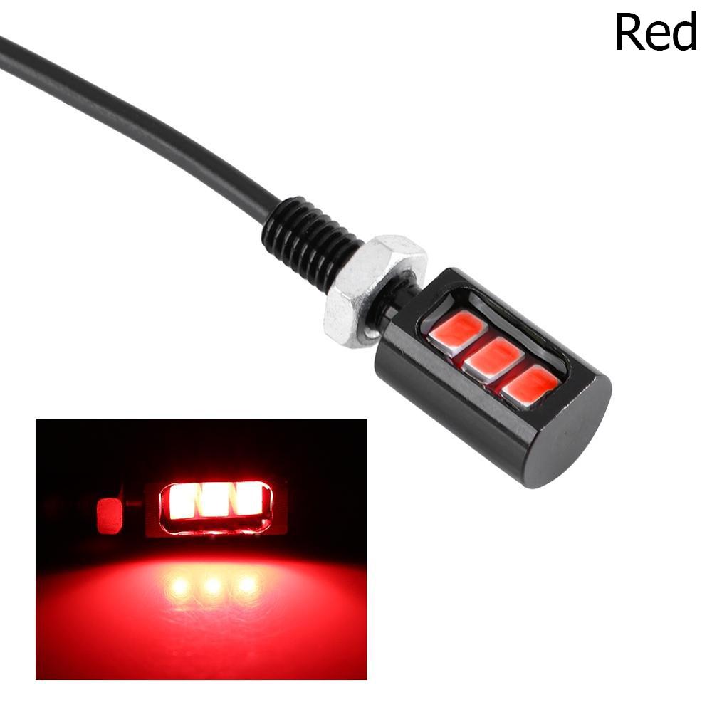 2 шт. Лампа Винт Болт Авто Лампа Автомобиль Мотоцикл Свет Номерной Знак 3 LED
