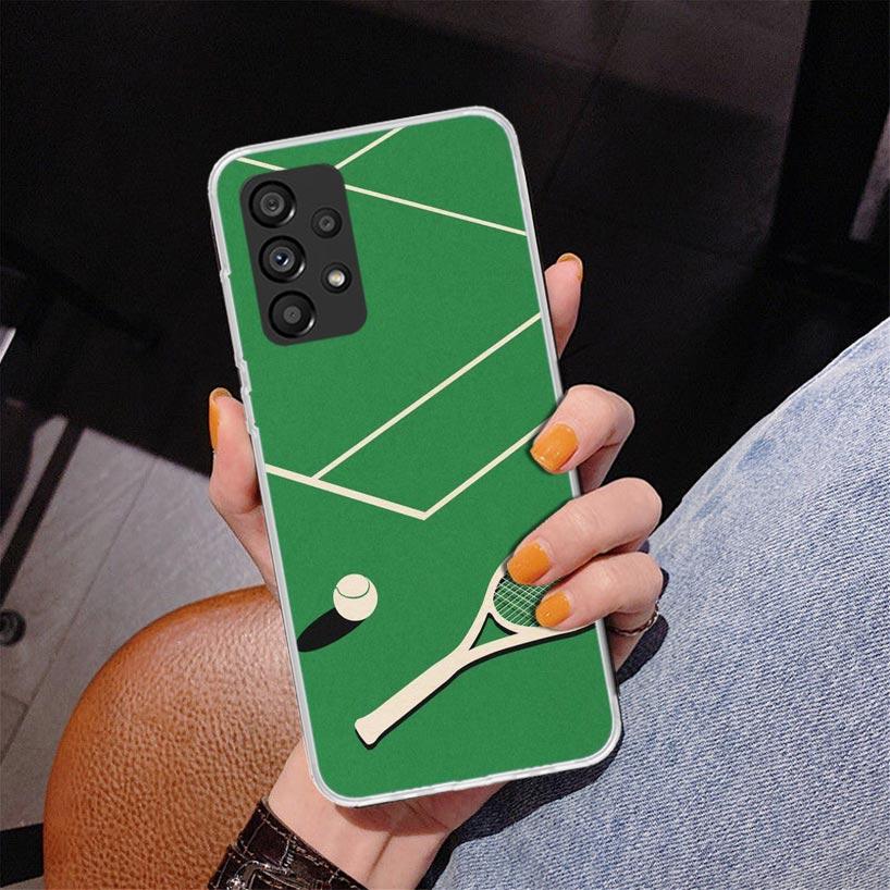 Tennis Sport Phnoe Case for Samsung Galaxy A17 A37 A57 A16 A26 A36 A56 A15 A14 A13 A55 A54 A53 A35 A34 A33 A25 A24 A23 A52 Galax