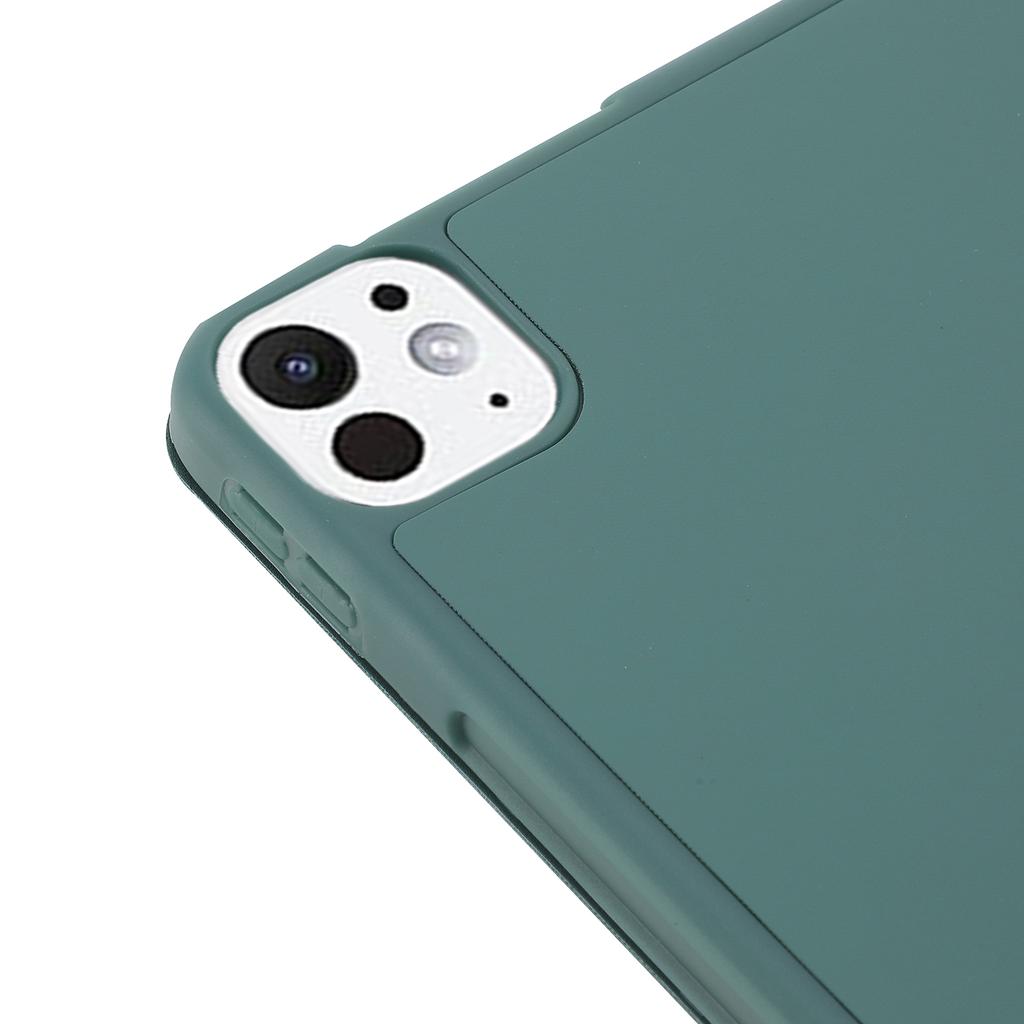 Для iPad Про 13 (2025)/13 (2024) Чехол-книжка с покрытием Skin-Touch, кожаный, трехскладной, с подставкой и держателем для стилуса, для планшета