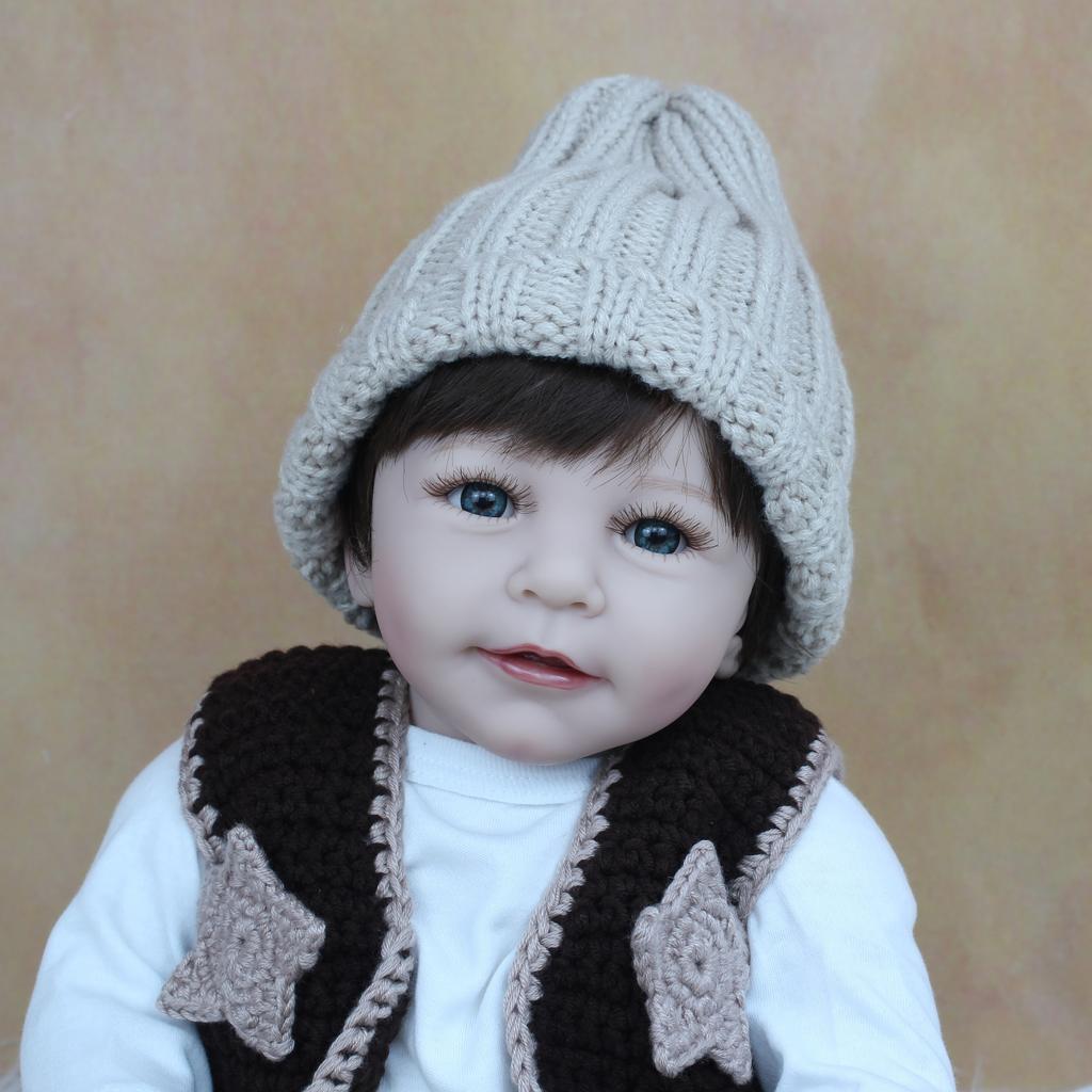 BZDOLL 55 CM Soft Silicone Reborn Baby Boy Doll For Girl Like Real 22 Inch Realistic Lisa Toddler Dress Up Bebe Play House Toy