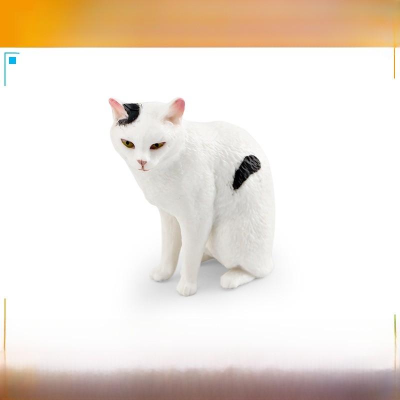 Американская короткошерстная кошка ПВХ Фигурка животного Статическая модель Для детской игровой комнаты Декор