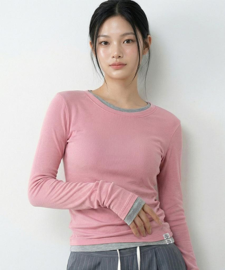 THE GREEN LAB Soft Tencel Airy Long Sleeve [Light Blue]