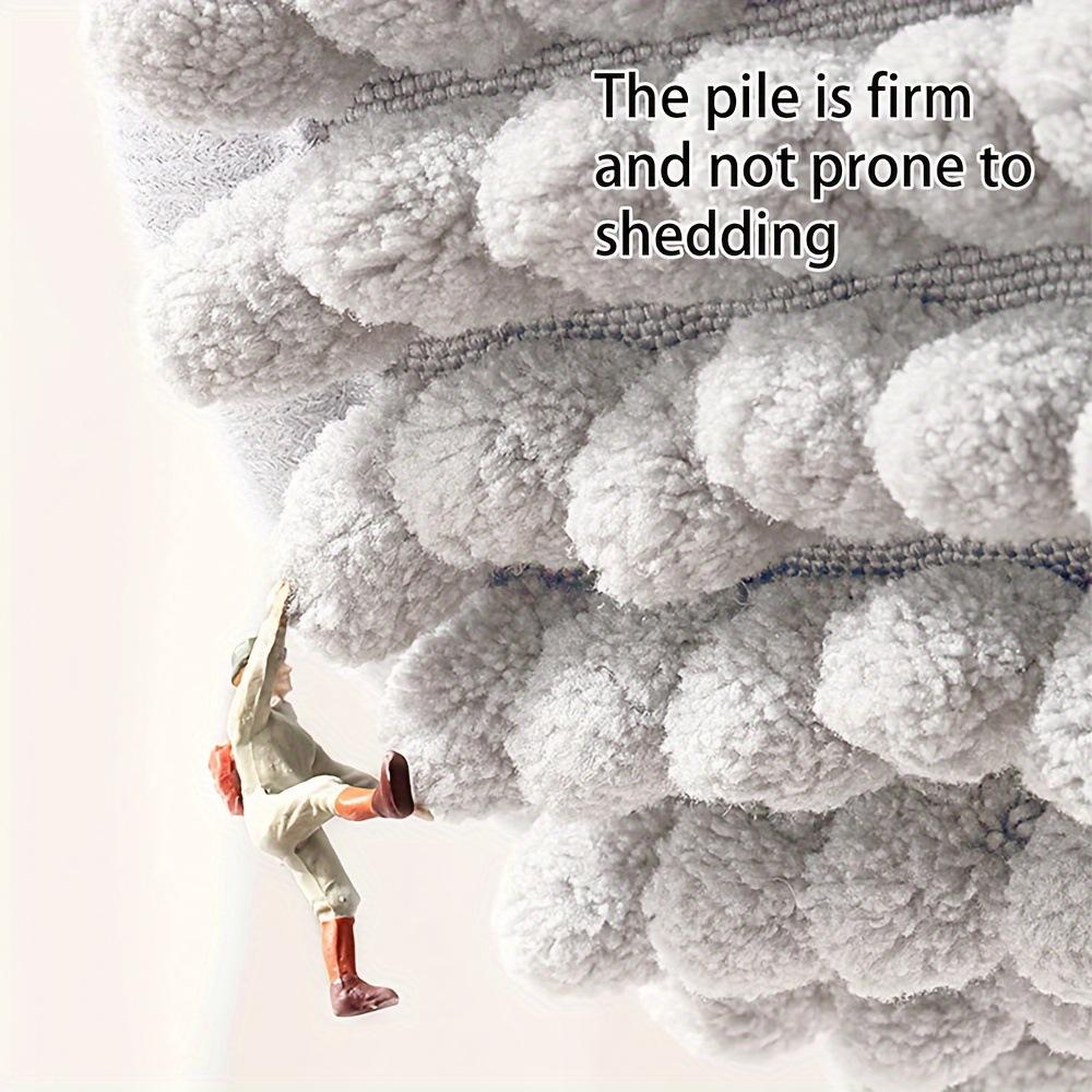 L-shaped Chenille Bath Mats Memory Cotton Solid Floor Mat for Bathroom Absorbent Non-slip Door Mat Home Carpet