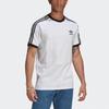 adidas originals Adicolor Classics Embroidered Logo Stripe Sports Short Sleeve White Men's GN3494