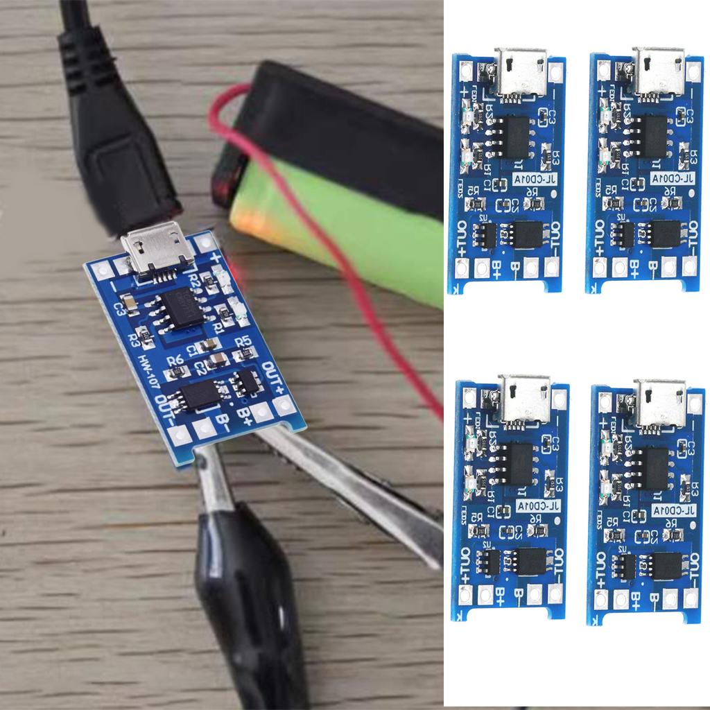 Pack of 10 Charging Module Micros USB Input 18650 Lithiums Battery Protective Board for Projects Supplies Daily Use