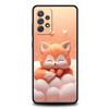 Чехол для телефона Samsung Galaxy A55 A53 A52 A52S A51 A41 A35 A32 A25 A23 A15 A13 A71 A72 5G Мягкий ТПУ Корпус Милое Животное Лиса Fundas