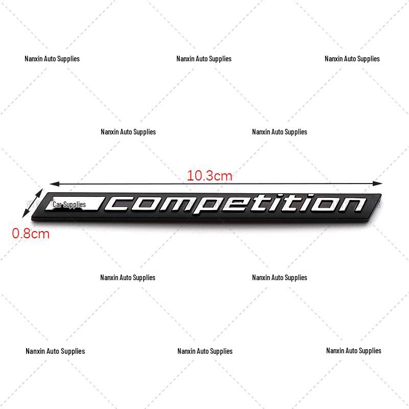 Compatible with BMW X1, MX3, MX4, MX5, MX6, M1, M3, M4, M5, M6 - Thunder Version Competition Car Emblem