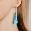 Exaggerated Multi-Color Sequin Earrings: Versatile Metal Hooks for Women