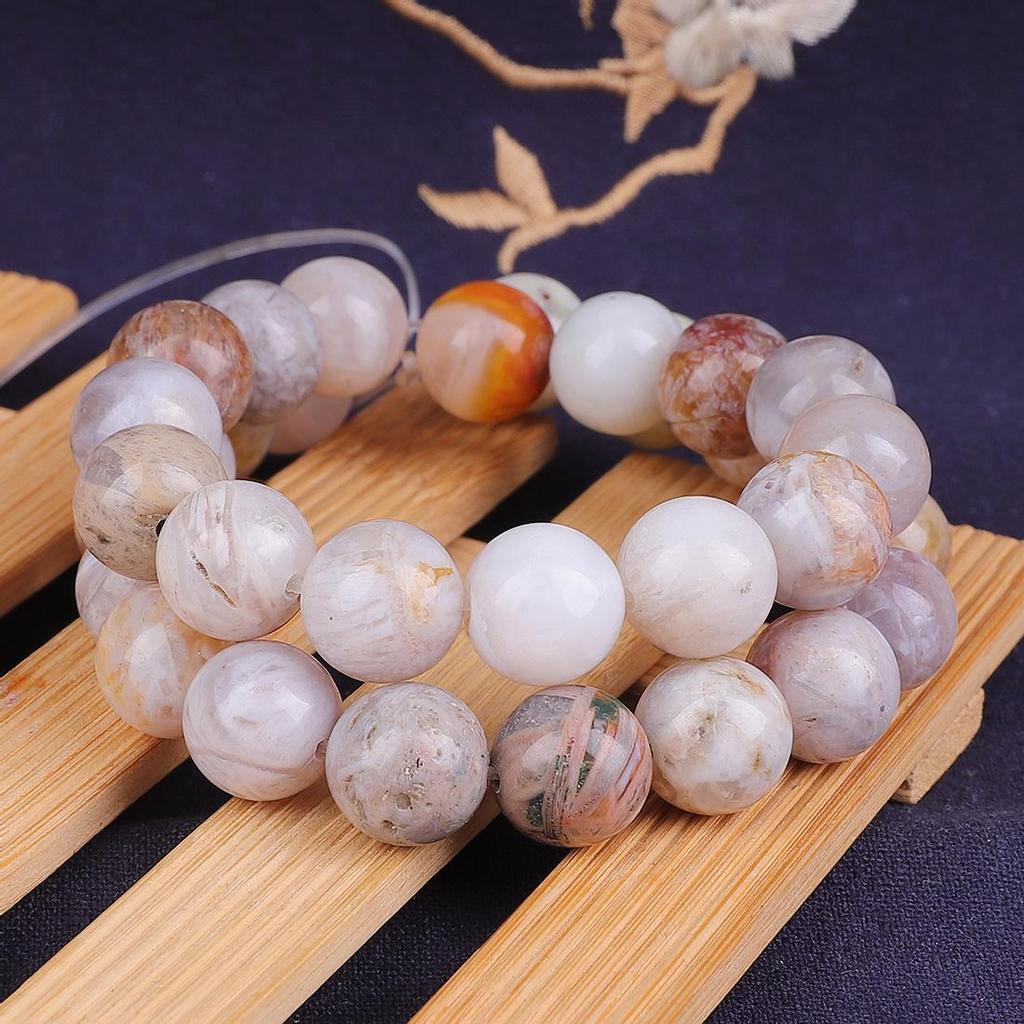 Бамбуковый мраморный натуральный камень 4/6/8/10/12 мм круглые свободные бусины для изготовления ювелирных изделий