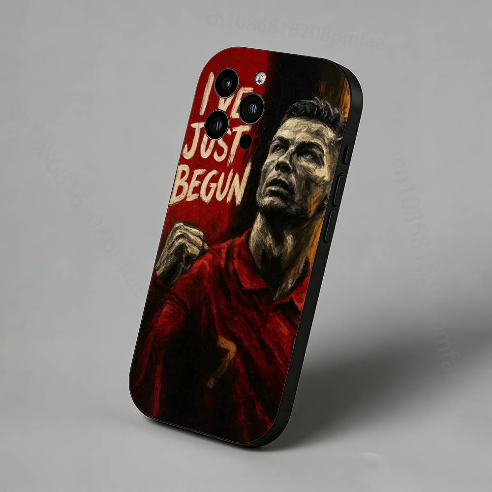 Футбольный C-CR7 R-RonaldoS-S Тонкий Задний Чехол для Телефона для iPhone 16,15,14,13,12,11 Pro,Max,Plus,X,XS,XR,SE,Mini Защитная Крышка