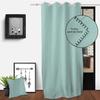 Washed Cotton Eyelet Curtain 135x250 Cm SPIRIT Water Green, by Soleil d'Ocre